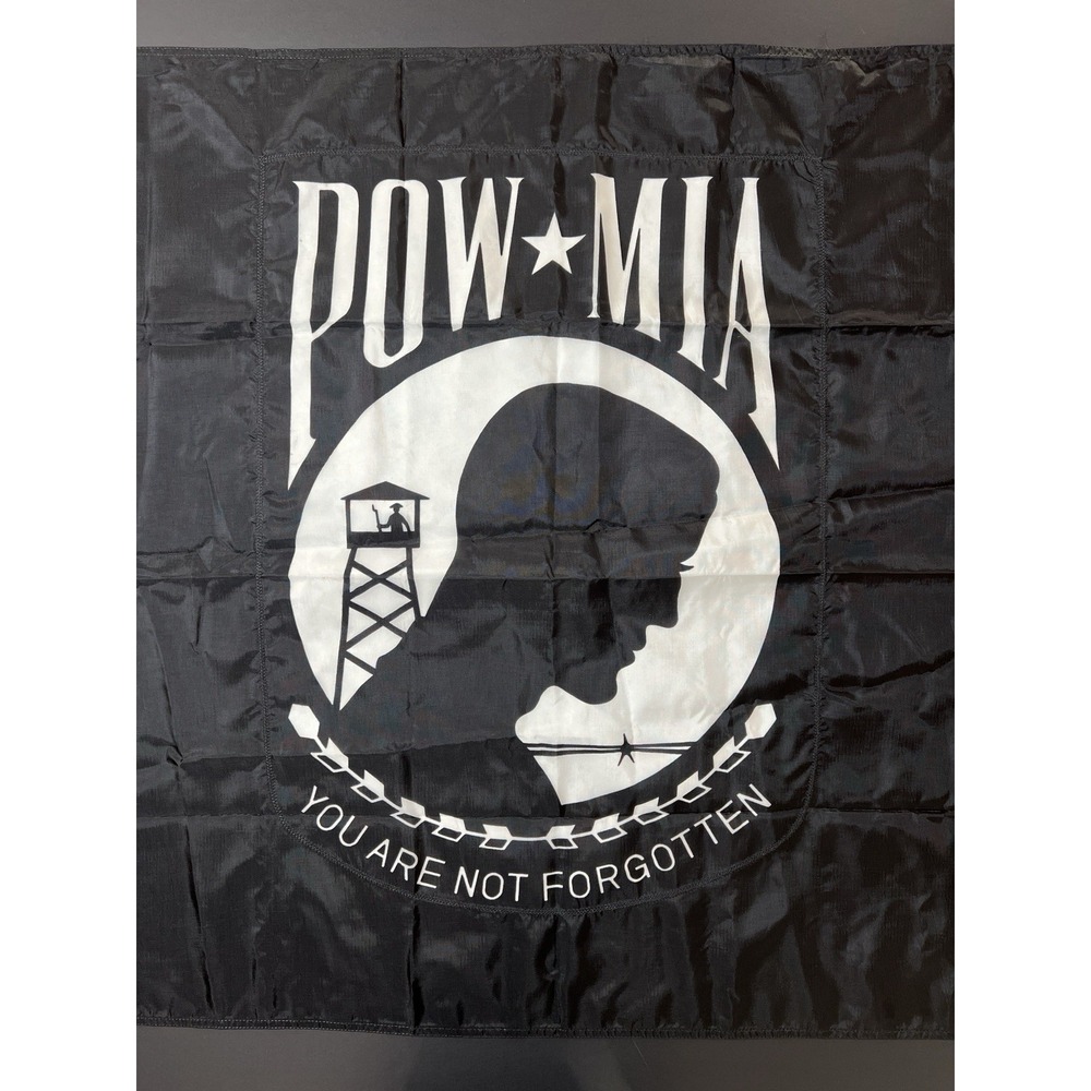 Pow Mia POWMIA 3x5 You Are Never Forgotten Black (Double Sided) Flag Banner